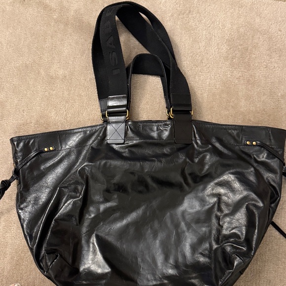 Isabel Marant Black Leather Wardy Tote - Picture 7 of 10